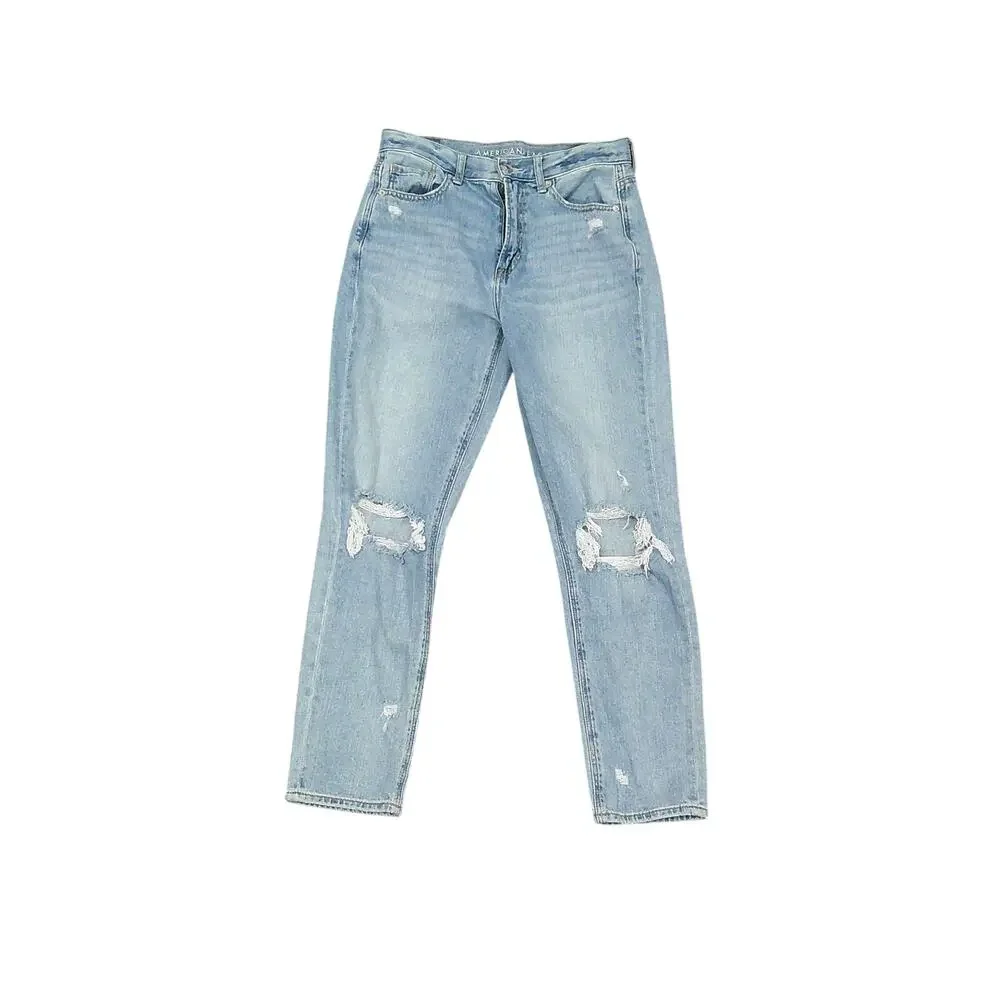 American Eagle AE Distressed Mom Jeans - Picture 1 of 8